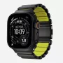 NOMAD Stratos Band - Titanarmband für Apple Watch 49mm mit FKM (Black Titanium, Volt FKM)
