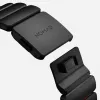 NOMAD Stratos Band - Titanarmband für Apple Watch 49mm mit FKM (Black Titanium, Ultra Orange FKM)