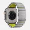 NOMAD Stratos Band - Titanarmband für Apple Watch 49mm mit FKM (Natural Titanium, Volt FKM)