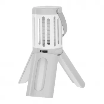 Noveen 2in1 Insektenvernichter-Lampe LED-Licht IPX4 wasserdicht 40m² Reichweite 1000V batteriebetrieben