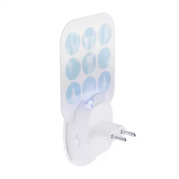 Noveen Insektenvernichter-Lampe 2in1 Bug Zapper + Nachtlicht Verstellbarer Stecker bis 30 m²