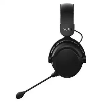Nubi NH1 kabelgebundenes Gaming-Headset mit roter LED-Beleuchtung und omnidirektionalem Mikrofon - Schwarz