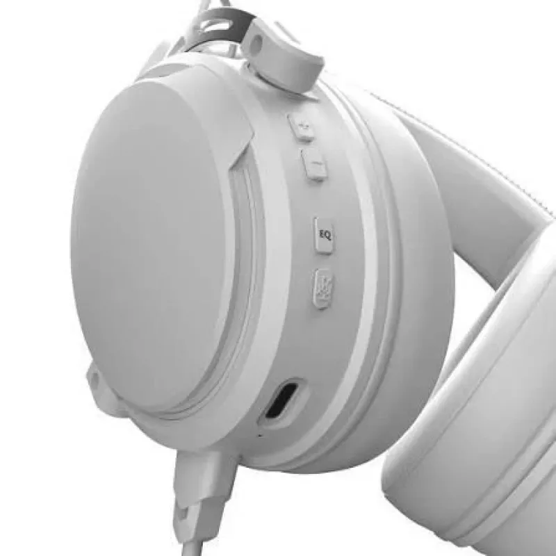 Nubi NH1 kabelgebundenes Over-Ear-Gaming-Headset mit RGB-Beleuchtung, 50mm-Treibern, geräuschisolierendem Mikrofon - Weiß