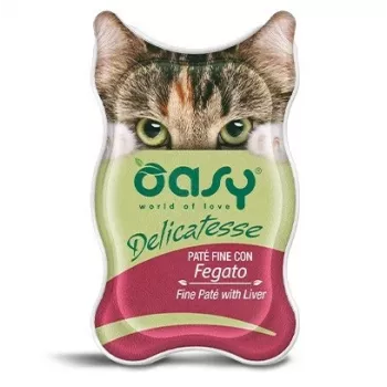 OASY Delicatesse Feine Pastete mit Leber Nassfutter für Katzen 85g