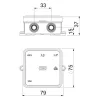 OBO A 8 Kabelabzweigdose 75x75x36 mm PE Lichtgrau RAL 7035 IP55 8 Einführungen