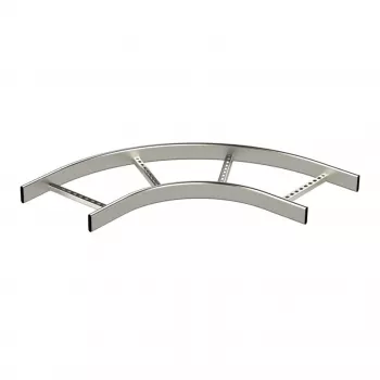 OBO Bettermann KS90-400 R=300 HDG Winkelstück - Kabelrinnenwinkel, 90°, 400 mm Breite, feuerverzinkt