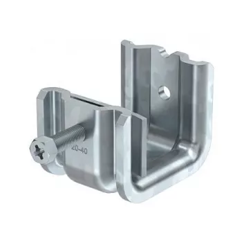 OBO BETTERMANN SSP 20-40 M8 FT Schwere Trägerklemme, feuerverzinkter Stahl, Flanschdicke 20-40 mm