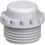 OBO BETTERMANN V-TEC VM PG9 Einschraubstutzen mit Ausbrechmembran, Lichtgrau, 100 Stück 2032503