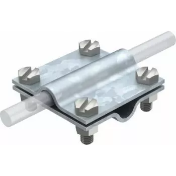 OBO Bettermann Vertikal-Kreuzverbinder 8-10x8-10 mm elektrogalvanisierter Stahl Typ 251 (5312035)