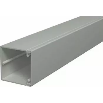 OBO BETTERMANN WDK60060GR Kabelkanal 60x60x2000mm Grau PVC mit Bodenlochung 6025668