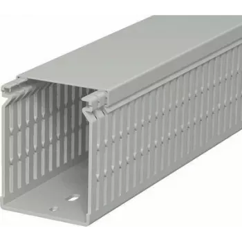 OBO BETTERMANN Verdrahtungskanal LK4 N 80x60x2000mm Grau PVC Geschlitzt Kabelmanagement 6178229