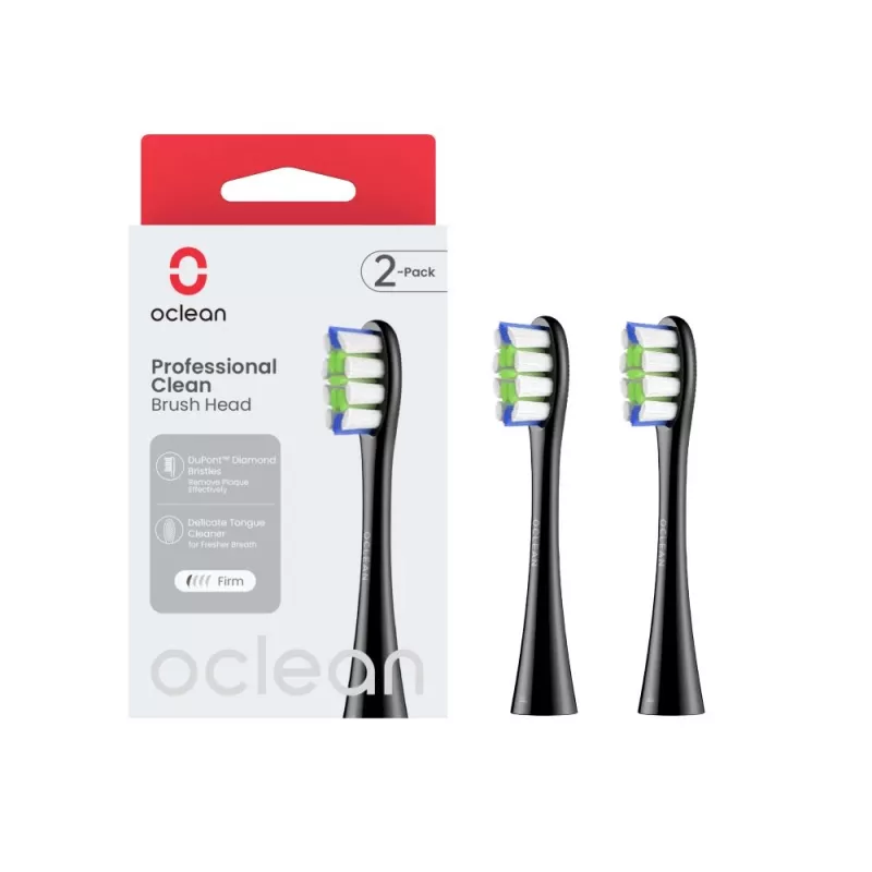 OCLEAN Professional Clean Bürstenkopf P1C5 B02 2 Stück Schwarz