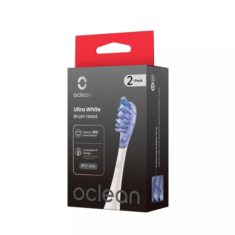 Oclean Ultra White Bürstenkopf 2er-Pack UW03 W02 Weiß