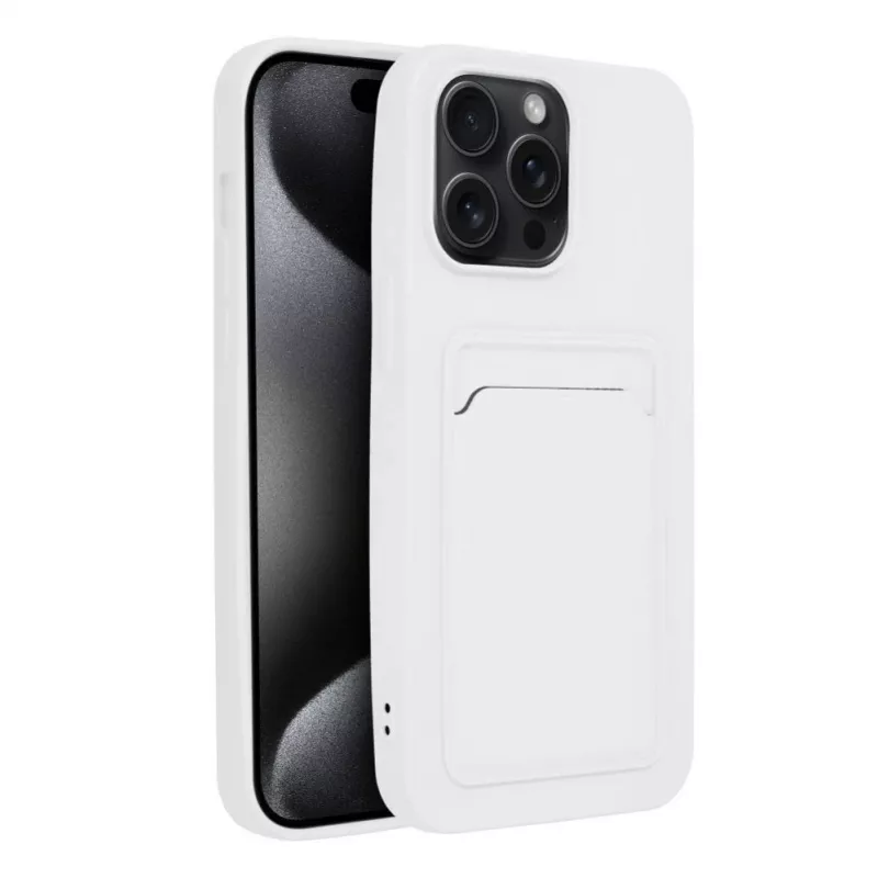 OEM Case für iPhone 15 Pro Max Kartenhülle Weiß