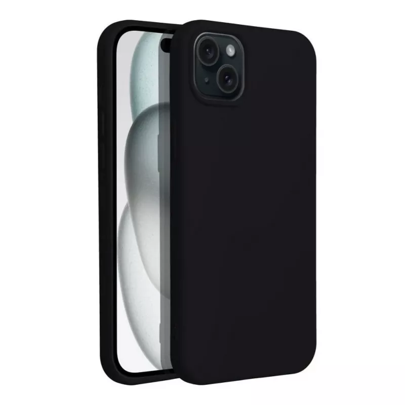 OEM-Hülle für iPhone 15 Silikon Schwarz