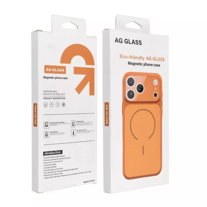 OEM Case für iPhone 17 AIR Make 17 kompatibel mit MagSafe Orange