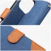OEM Flip Case für iPhone 16 Pro Max Jeans Book Blau