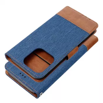 OEM Flip Case für iPhone 16 Pro Max Jeans Book Blau