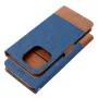OEM Flip Case für iPhone 16 Pro Max Jeans Book Blau