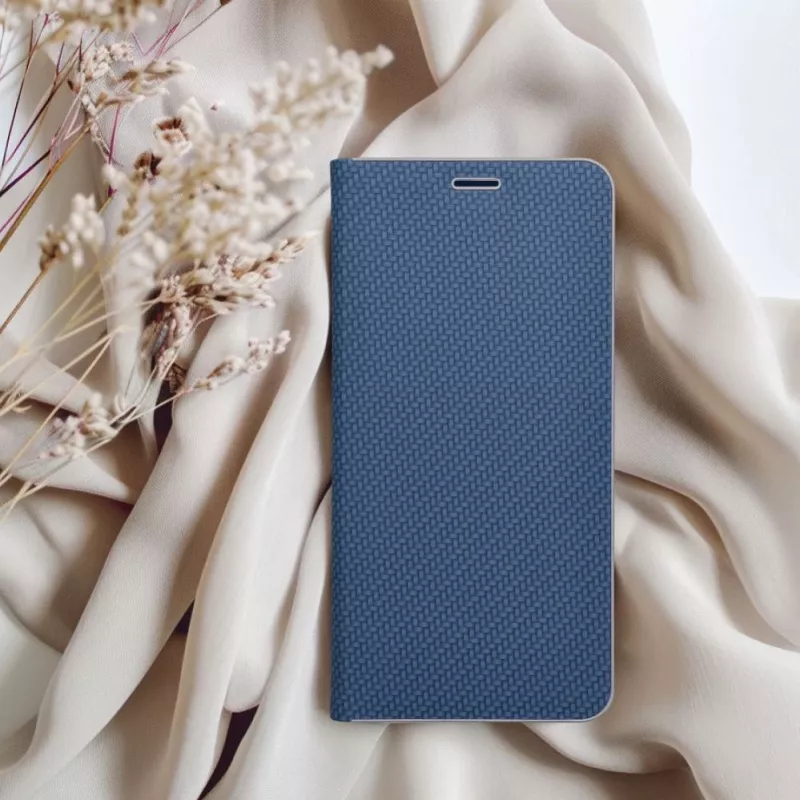 OEM Flip Case für Samsung A54 5G Luna Book Carbon Blue