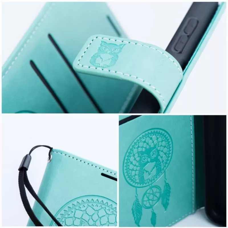 OEM Flip Case für Samsung Galaxy S25 Mezzo Book Dreamcatcher Grün