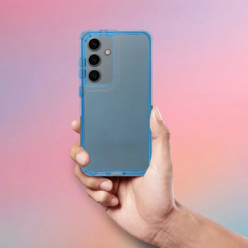 OEM MATRIX CLEAR Case für Samsung Galaxy A35 5G - Transparent Blau