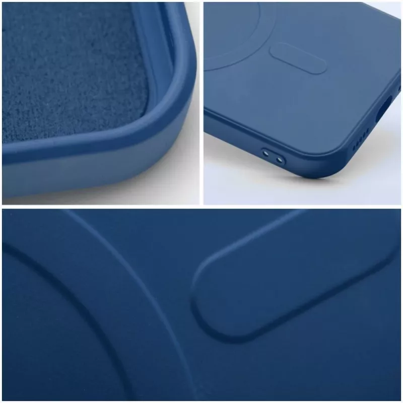 OEM Silikon MagSafe Hülle für Samsung Galaxy S24 mit Kameraschutz - Blau