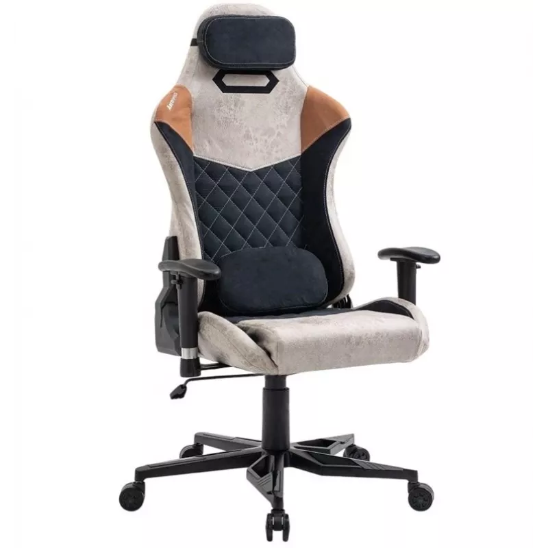 OFFC CHR HAPPYGAME 9301 Gaming Chair Black/Brown/Beige