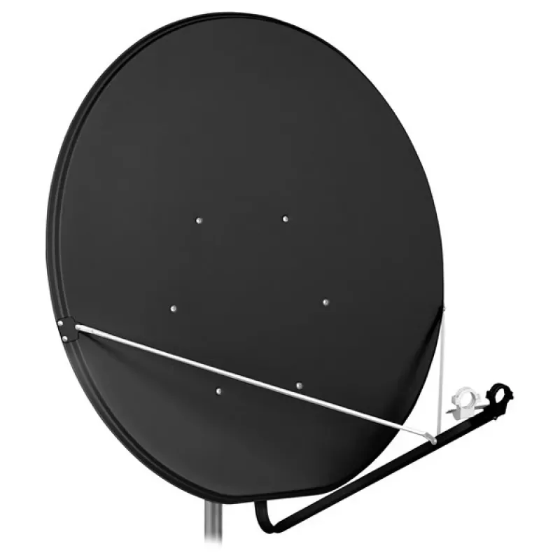 Offset-Satellitenschüssel AS-120/DPL-G 120 cm Grau
