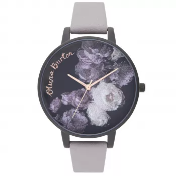 Olivia Burton Damen-Abstract-Floral-Uhr OB16AD11 - 38mm Roségold Edelstahl