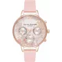 Olivia Burton Damenuhr Celestial OB16CGS07 - 34mm Roségold & graues Leder