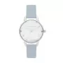 Olivia Burton Damenuhr Celestial OB16SG07 - 30mm Gehäuse aus roségoldfarbenem Edelstahl, graues Lederarmband