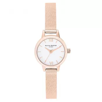 Olivia Burton Damenuhr Roségold OB16MC61 23mm Quarz Edelstahl Mesh