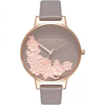 Olivia Burton Damenuhr Sparkle Florals OB16FS99 - 38mm Roségold Edelstahl