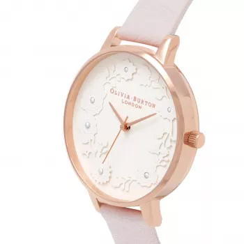 Olivia Burton Damenuhr OB16AR01 30mm Roségold Edelstahl Mesh