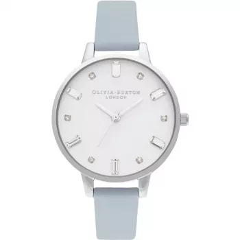 OLIVIA BURTON Damenuhr OB16BJ01 34mm Silber Edelstahl Mesh