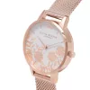 Olivia Burton Damenuhr OB16MV79 38mm Roségold Edelstahl-Mesh