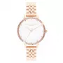 OLIVIA BURTON Damenuhr OB16RB21 34mm Roségold Edelstahl Graues Leder