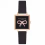 OLIVIA BURTON Damenuhr OB16VB03 22,5mm roségoldbeschichtetes Edelstahlgehäuse graues Lederarmband