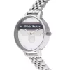 Olivia Burton Damenuhr OB16VS07 (34 mm) - Roségoldfarbenes Edelstahlgehäuse, graues Lederarmband