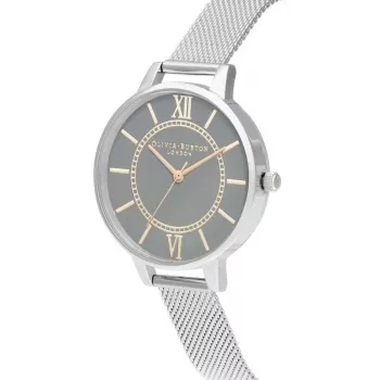 OLIVIA BURTON Damenuhr OB16WD86 34mm Roségold Edelstahl Mesh
