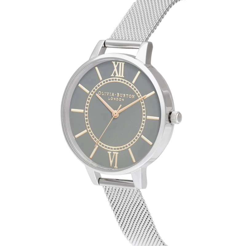 OLIVIA BURTON Damenuhr OB16WD86 34mm Roségold Edelstahl Mesh