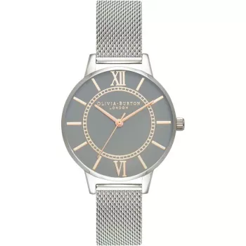 OLIVIA BURTON Damenuhr OB16WD86 34mm Roségold Edelstahl Mesh