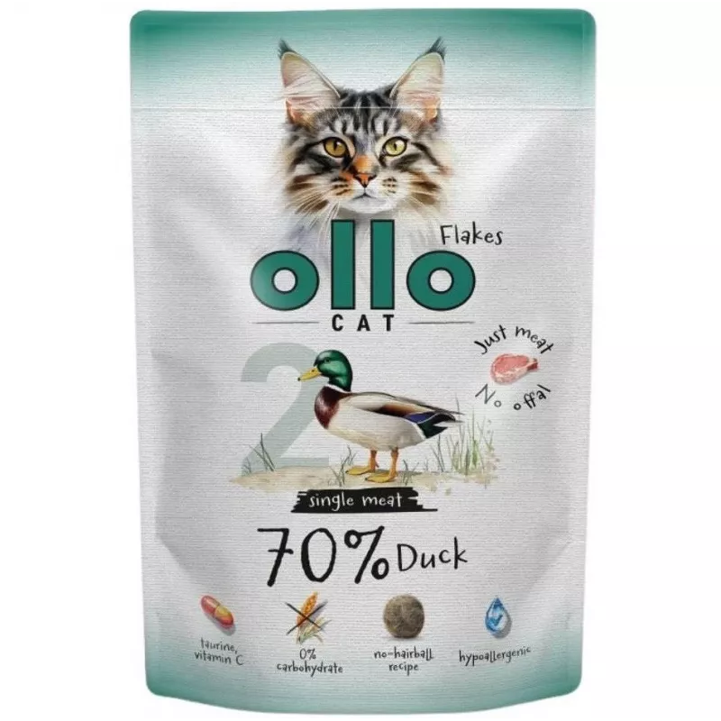 Ollo Cat Pouch No. 2 Duck 85 g - Alleinfuttermittel in Sauce