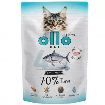 Ollo Nassfutter für Katzen Beutel Nr. 4 mit Thunfisch, 85 g