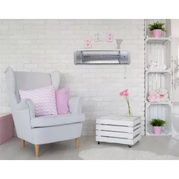OLYMPIA BR 60 Infrarot-Babyheizer – 600 W, Wandmontage, IPX4 Spritzwasserschutz