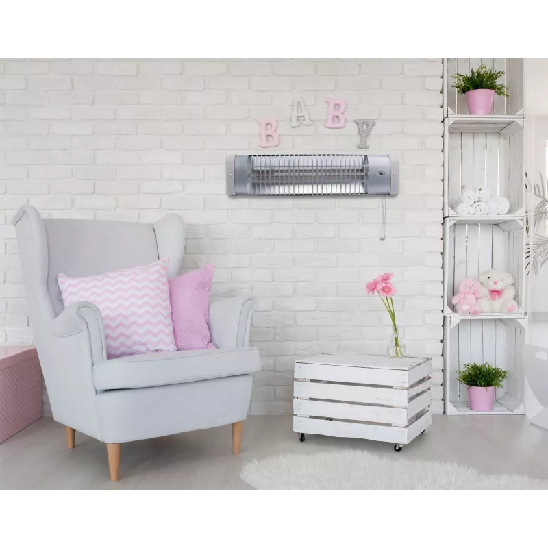 OLYMPIA BR 60 Infrarot-Babyheizer – 600 W, Wandmontage, IPX4 Spritzwasserschutz