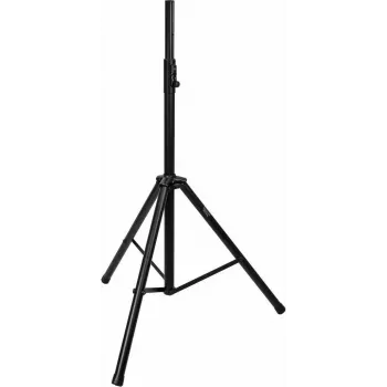 OMNITRONIC LCK-2 Boxenhochständer Lautsprecherständer, höhenverstellbar 100-180 cm, max. Traglast 30 kg, 35 mm Flansch, Stahl, Schwarz 60004186