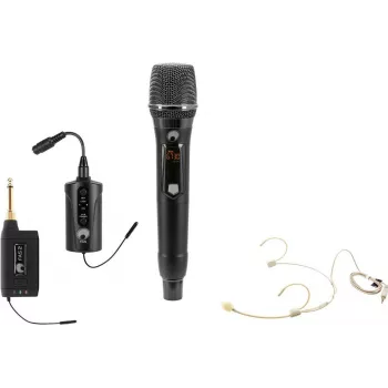 OMNITRONIC Set FAS TWO + Dynamisches Funkmikrofon + Bodypack + Headset 660-690MHz (20000970)