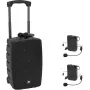 OMNITRONIC WAMS-10BT2 MK2 tragbares PA-System mit 2 UHF-Taschensendern und Headset-Mikrofonen (20001024)